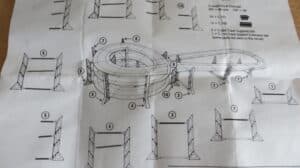 SCALEXTRIC TRACK SUPPORT PIERS+EXTENSION SET