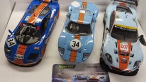 SCALEXTRIC (superslot) GULF TRIPLE PACK